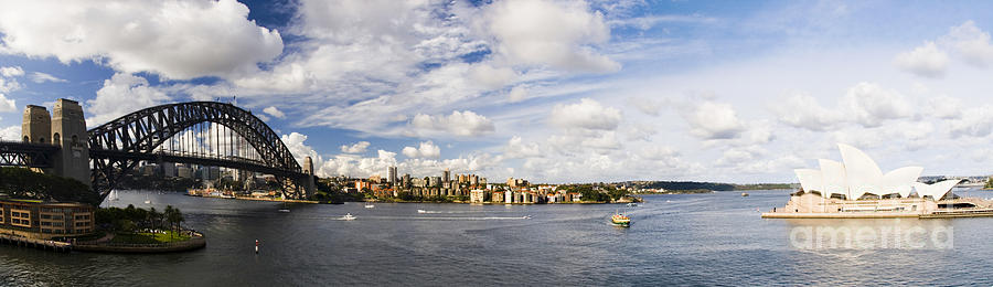 Panorama of Sydney Harbor Photograph by David Smith