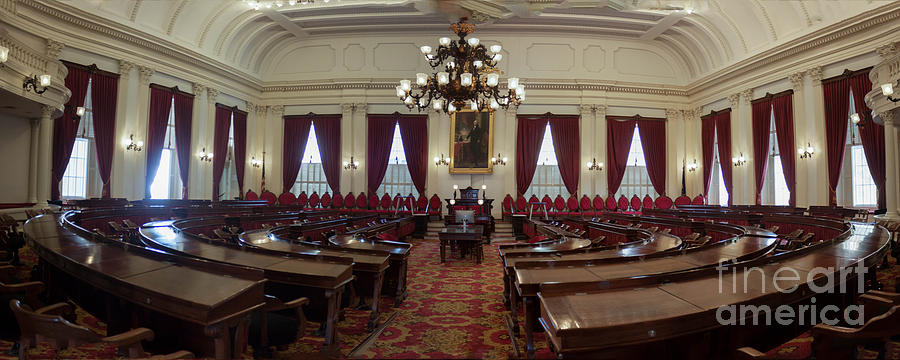 Panorama of the House Chambers Vermont  Photograph by Thomas Marchessault