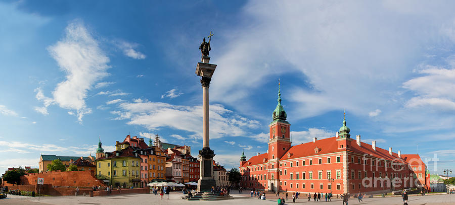 Panorama of the old town in Warsaw Poland Photograph by Michal Bednarek