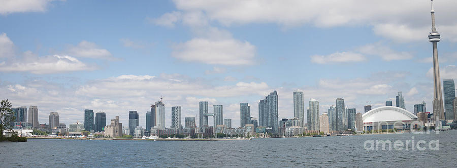 Panorama of Toronto Harborscape Photograph by Thomas Marchessault