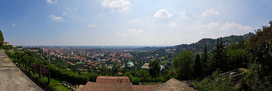 Panorama over Bergamo  bassa Photograph by Jouko Lehto