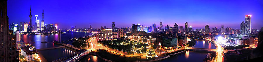 Panorama Shanghai Photograph by Genos Image