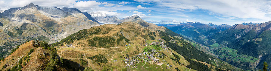 Panorama Swiss Alps Switzerland Photograph by Matthias Hauser