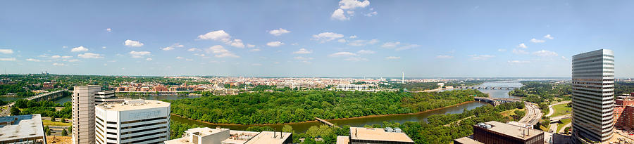 City Photograph - Panoramic Aerial View Of Washington D.c by Panoramic Images