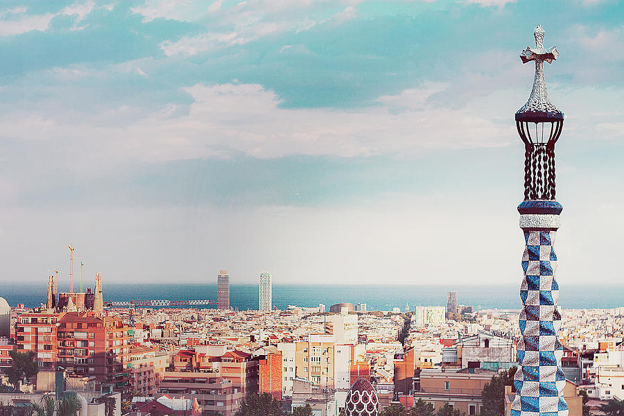 Panoramic Barcelona Photograph by Carla G.