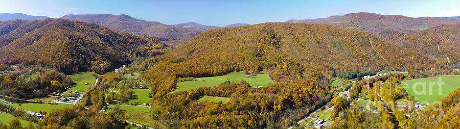 Panoramic from Seneca Rock  West Virginia Photograph by Oscar Gutierrez