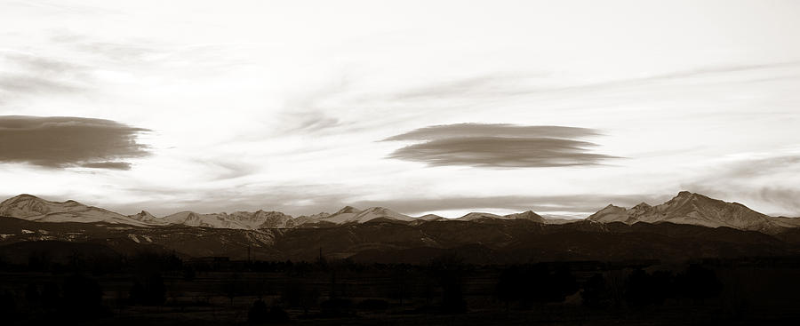 Panoramic Lenticular Clouds  Photograph by Marilyn Hunt