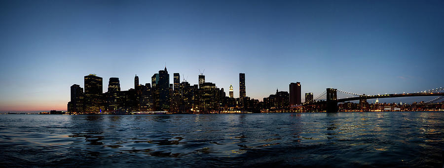 Panoramic Manhattan Skyline Photograph by Brian Lopiccolo