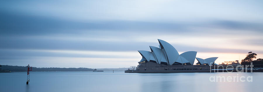 Panoramic of Opera House at sunrise Sydney Australia Photograph by Matteo Colombo