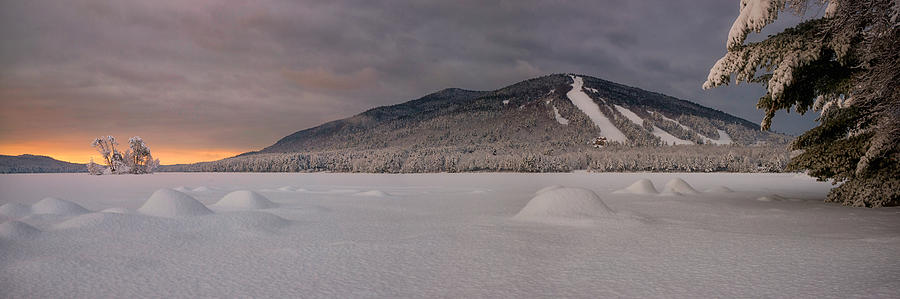 Panoramic of Shawnee Peak and Moose Pond Photograph by Darylann Leonard Photography