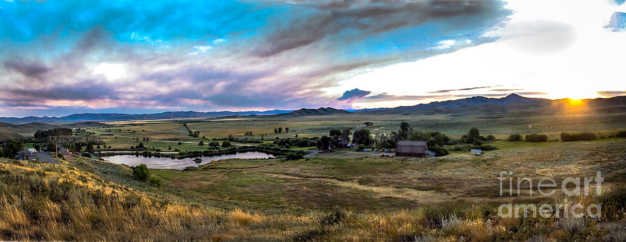 Panoramic of Solider Ranch Photograph by Robert Bales