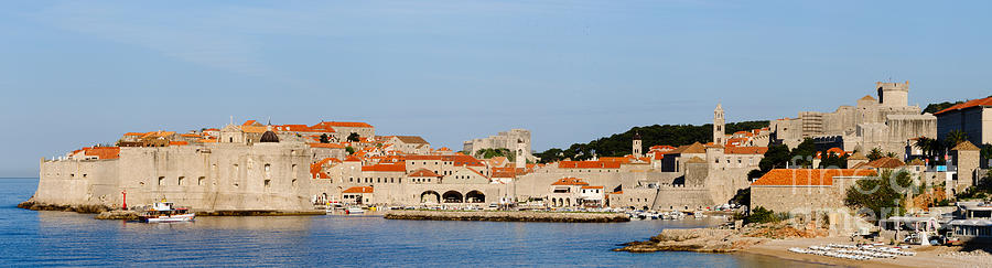 Panoramic of the city of Dubrovnik Photograph by Oscar Gutierrez