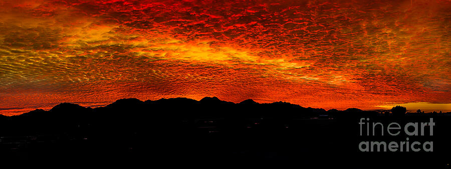 Sunset Photograph - Panoramic Sunrise by Robert Bales