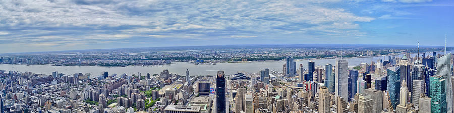 Panoramic view from the Empire State Building Photograph by Theodore Jones
