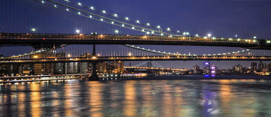 Panoramic view from the South Street Seaport Photograph by Theodore Jones
