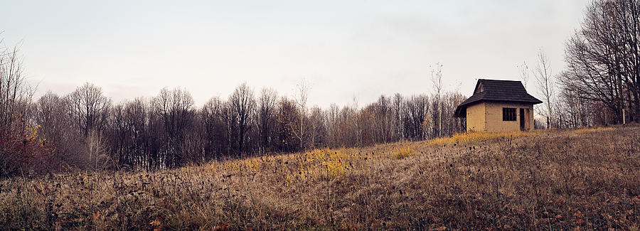Fall Photograph - Panoramic view in november by Cristina-Velina Ion