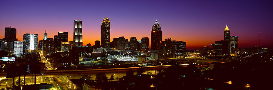 Panoramic View Of Atlanta Skyline Photograph by Panoramic ...