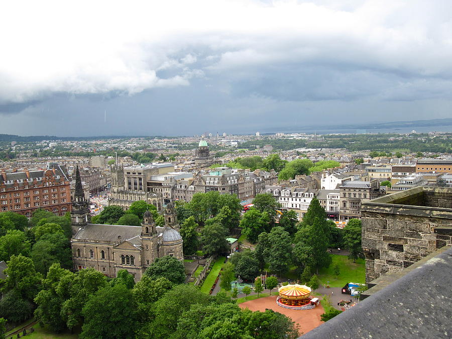 Panoramic View of Edinburgh Photograph by Denise Mazzocco