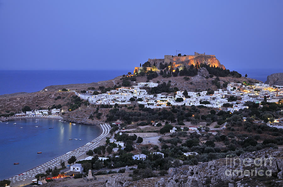 Panoramic view of Lindos Photograph by George Atsametakis