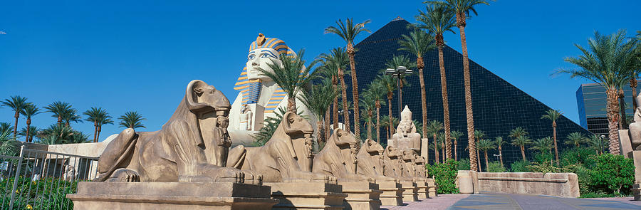 Las Vegas Photograph - Panoramic View Of Luxor Hotel by Panoramic Images