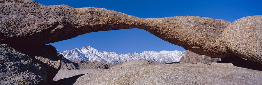 Nature Photograph - Panoramic View Of Mount Whitney Framed by Panoramic Images
