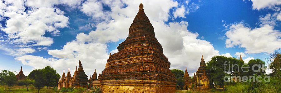 Panoramic view of Smaller Pagodas next to Htilominlo Pagoda Photograph by PIXELS  XPOSED Ralph A Ledergerber Photography