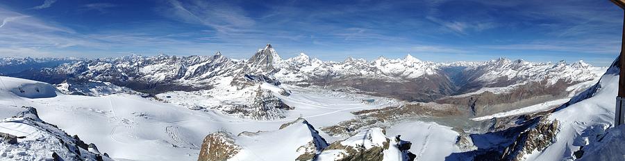 Panoramic View of the matterhorn Photograph by Sue Morris