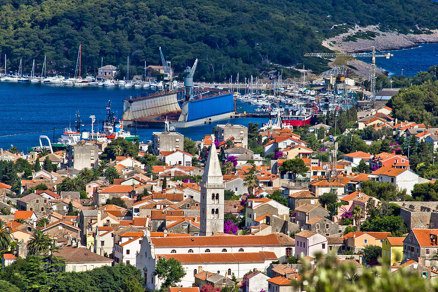 Panoramic view Town of Mali Losinj Photograph by Brch Photography