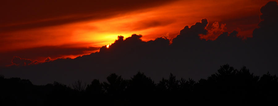 Adirondack sunset work A Photograph by David Lee Thompson