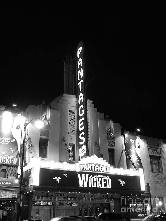Hollywood Photograph - Pantages Theatre by David Doucot