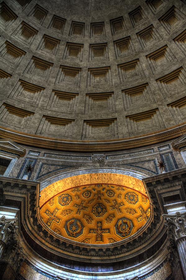 Pantheon Ceiling Detail Photograph by Michael Kirk