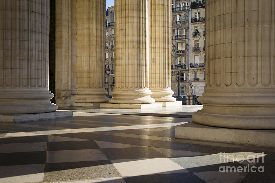 Pantheon Columns Paris Photograph by Brian Jannsen