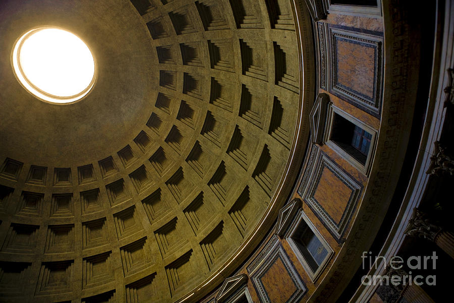 Pantheon Dome Interior Photograph by Diane Diederich