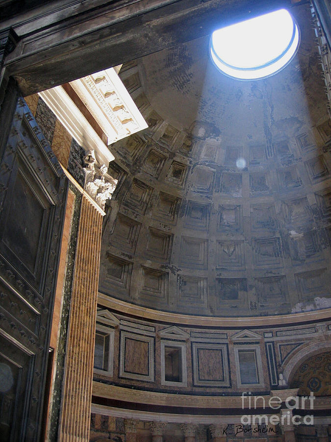 Architecture Photograph - Pantheon I - Roma by Kelly Borsheim