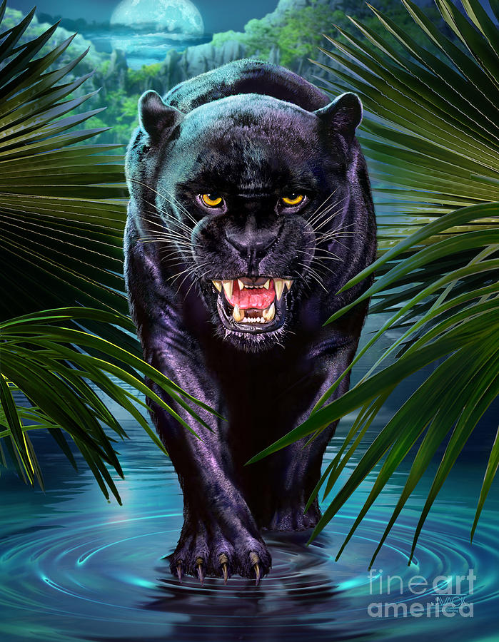 Panther Painting by JQ Licensing