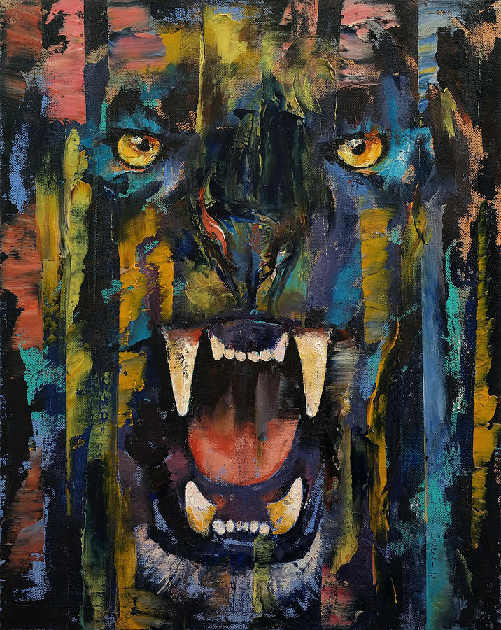 Panther Painting by Michael Creese