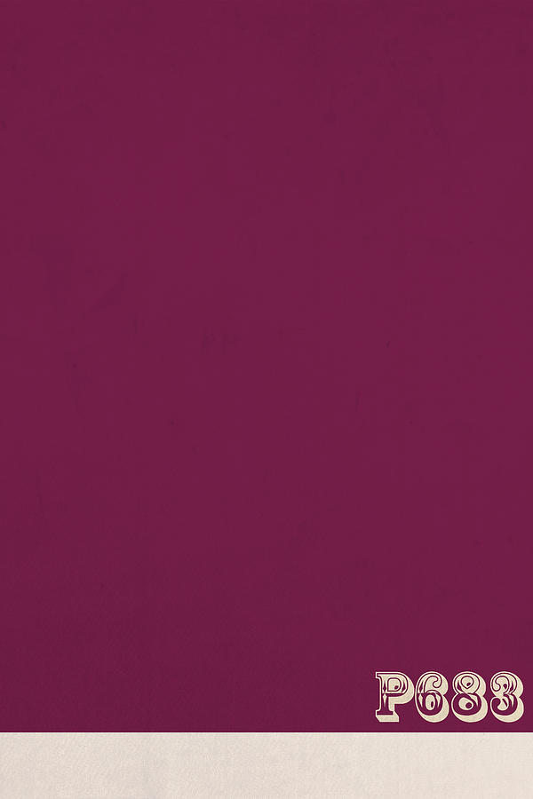 Pantone 683 Plum Purple Color on Worn Canvas Mixed Media ...