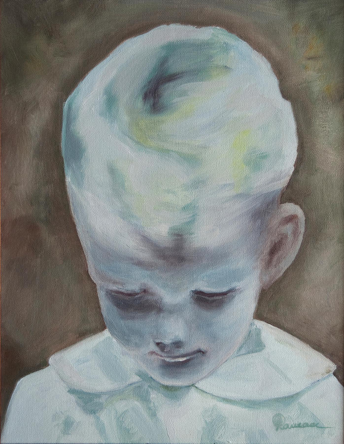 Papa As A Child Painting by Patricia Ramaer