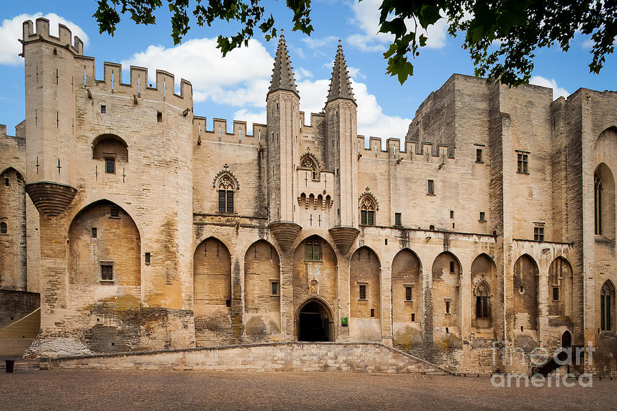 Architecture Photograph - Papal Castle in Avignon by Inge Johnsson