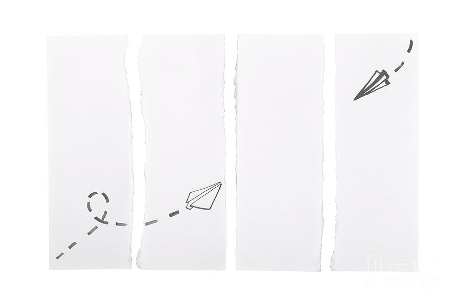 Space Photograph - Paper Aeroplanes by THP Creative