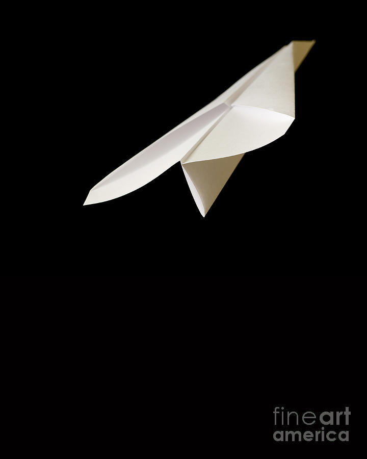 Up Movie Photograph - Paper Airplane by Edward Fielding
