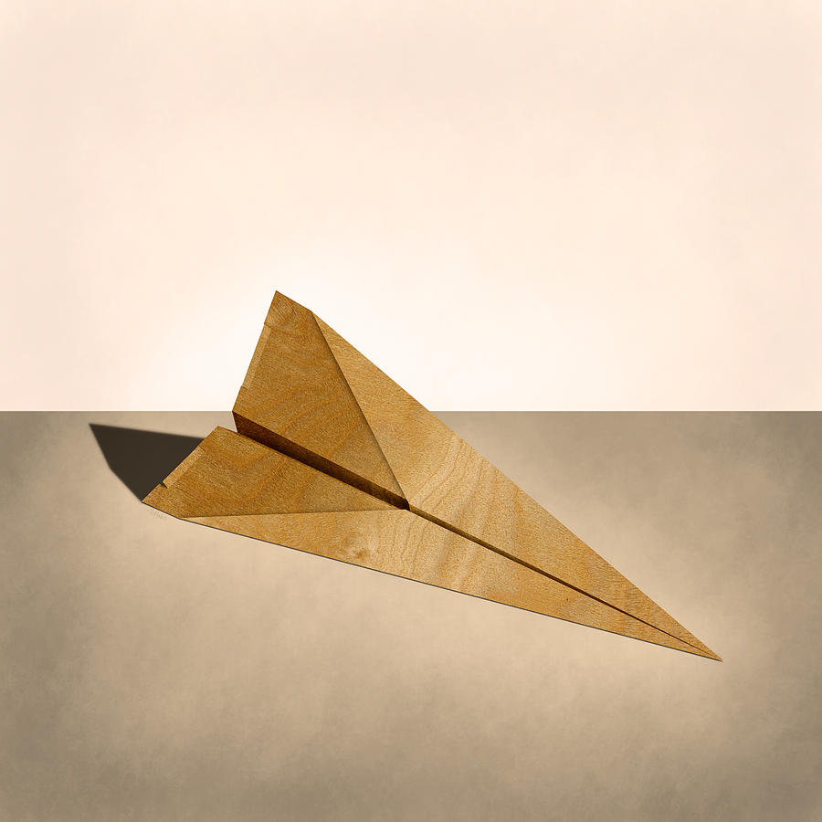 Still Life Photograph - Paper Airplanes of Wood 15 by YoPedro
