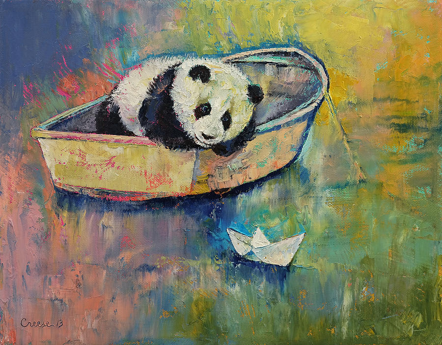 Wildlife Painting - Paper Boat by Michael Creese