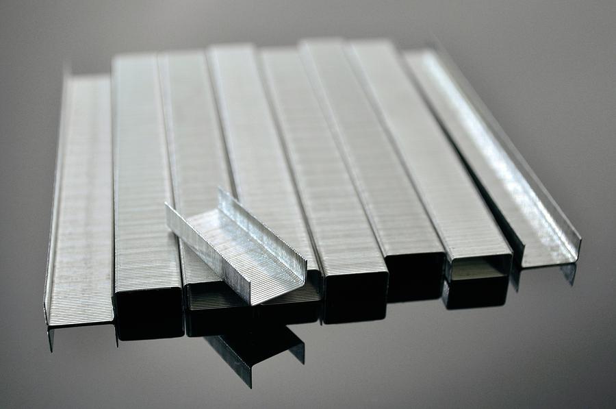 Paper Staples Photograph by Robert Brook/science Photo Library