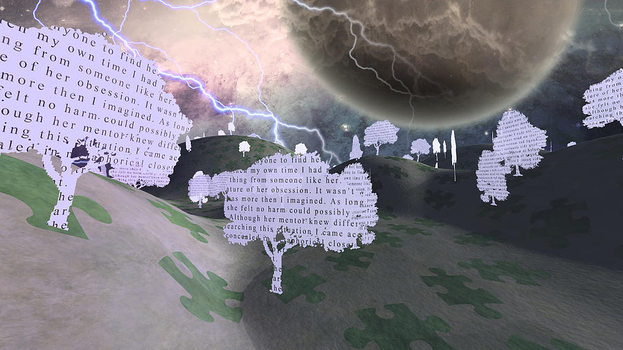 Paper Trees Digital Art