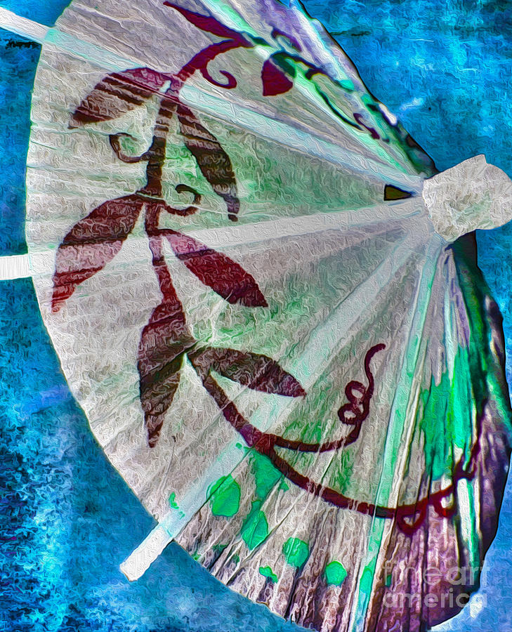 Paper Umbrella Impression Photograph by Nina Silver