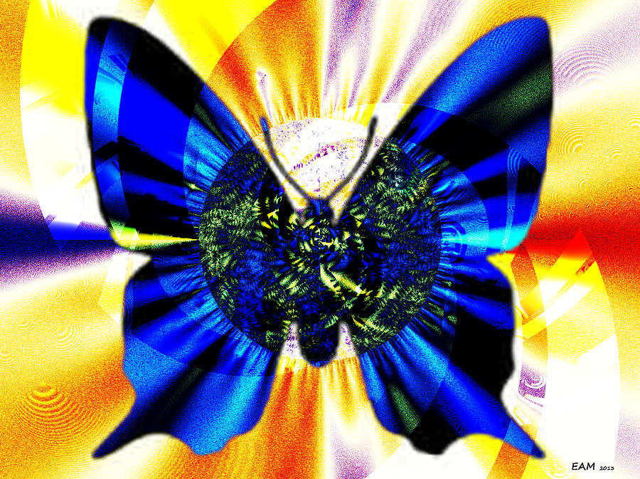 Papillon Digital Art by Elizabeth McTaggart