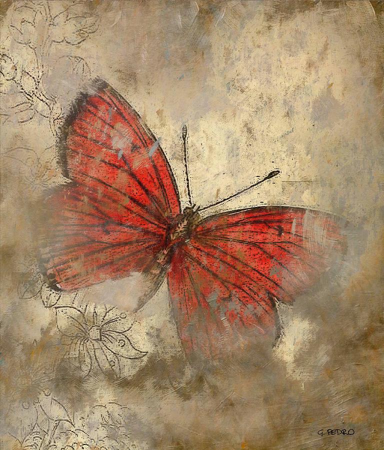Papillon Painting by George Pedro