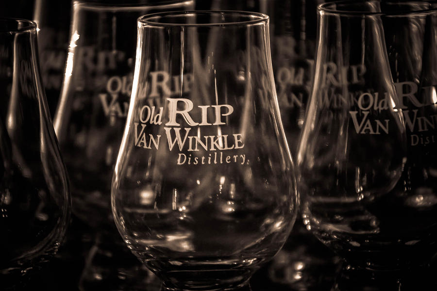 Bourbon Trail Photograph - Pappy Van Winkle Glasses by Pamela Schreckengost