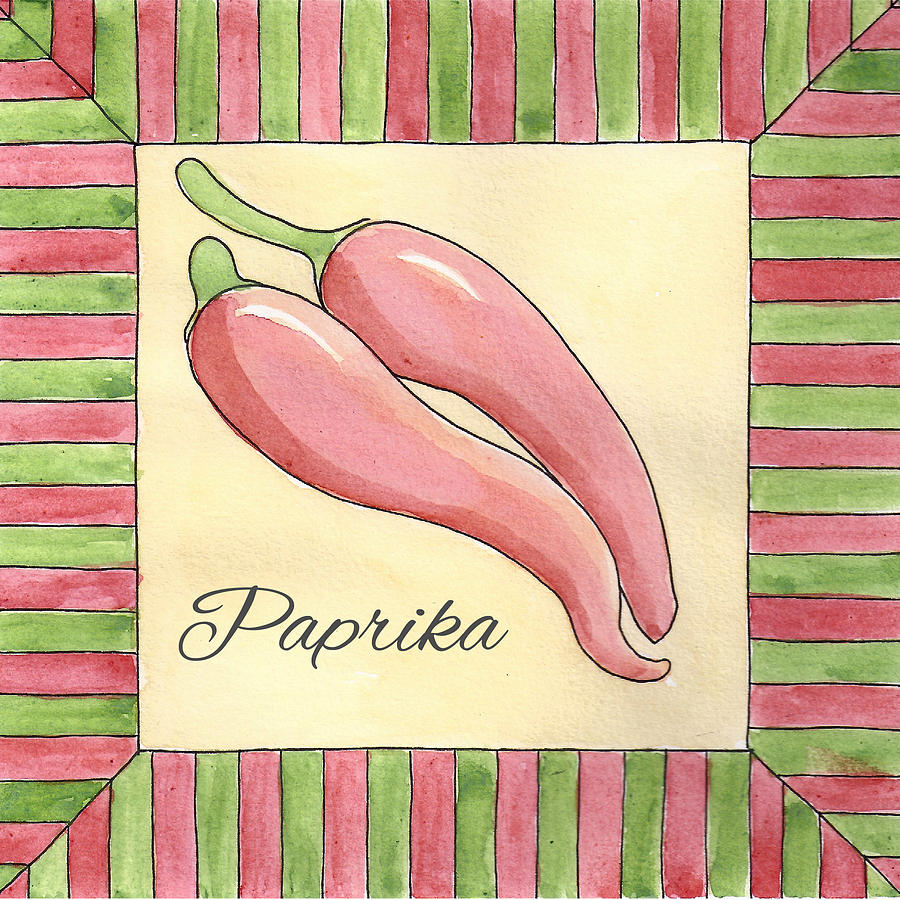 Herb Painting - Paprika by Christy Beckwith